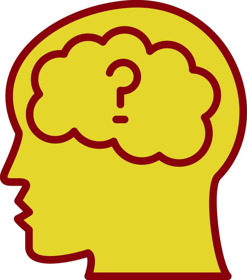 Mental Disorder Vector Icon Design