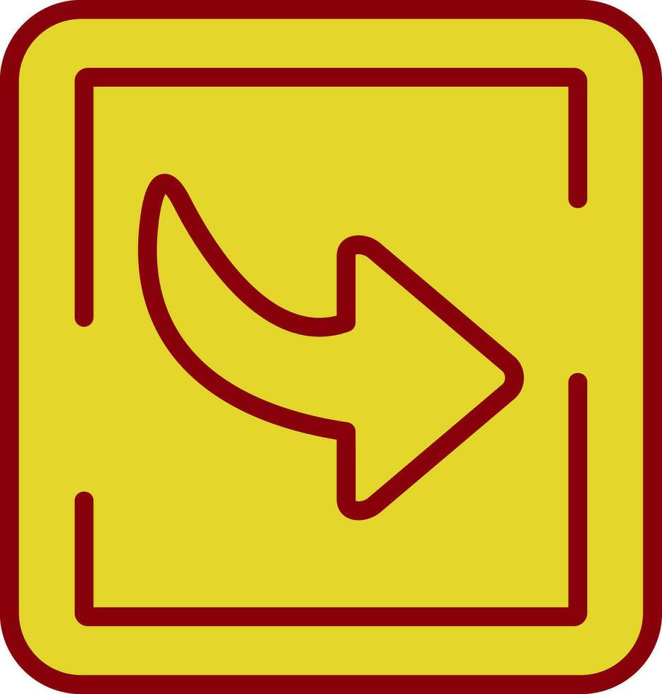 Down Right Arrow Vector Icon Design