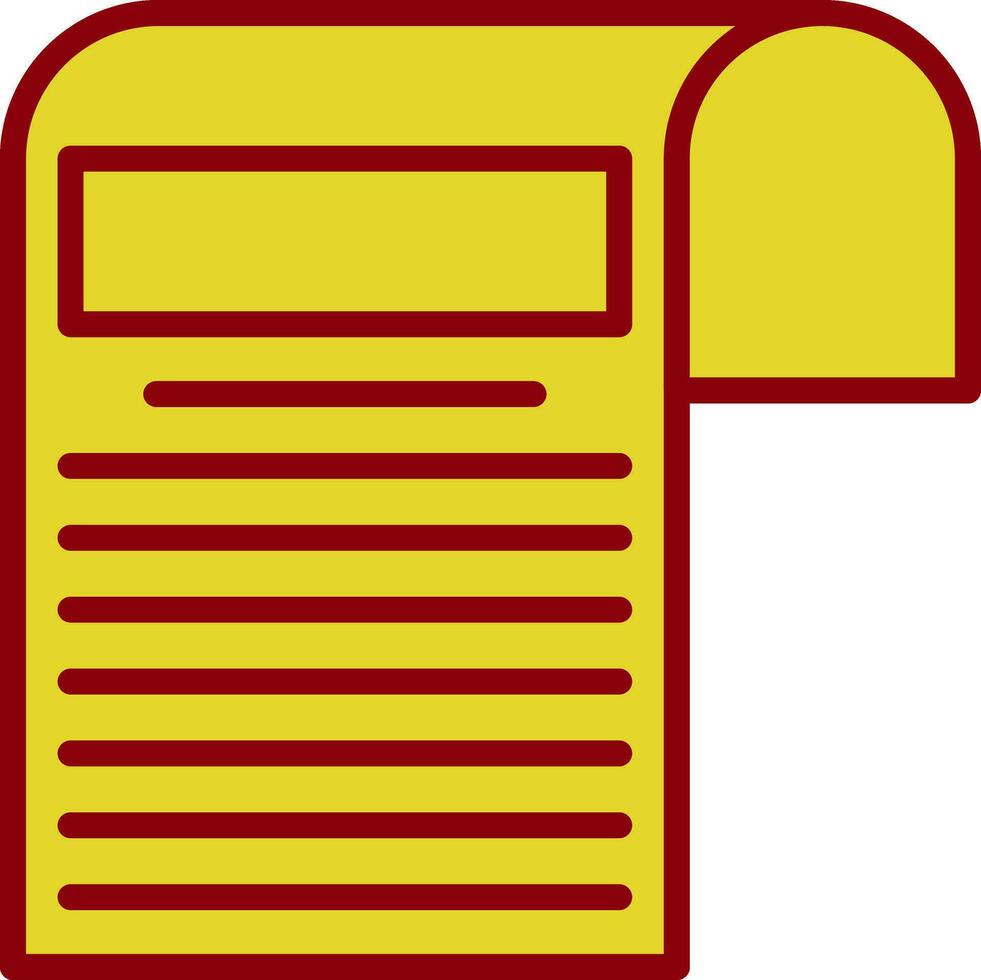 Newspaper Vector Icon Design