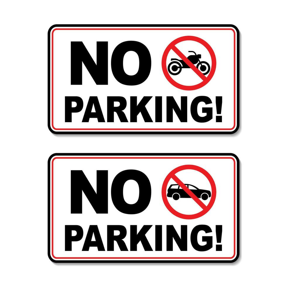 No estacionamiento firmar vector ilustración