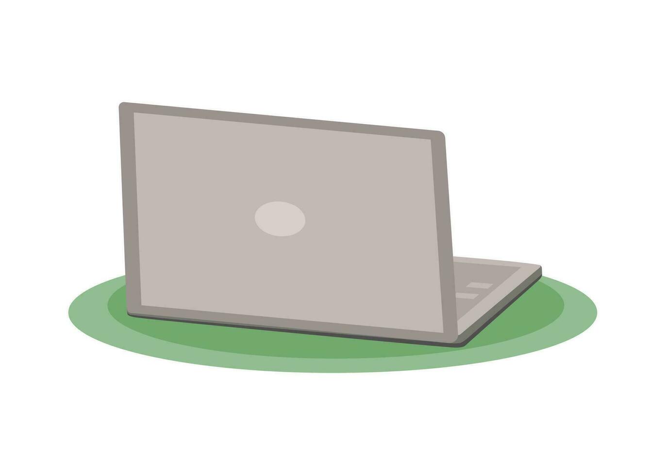 Computer, laptop. Vector illustration on white background.