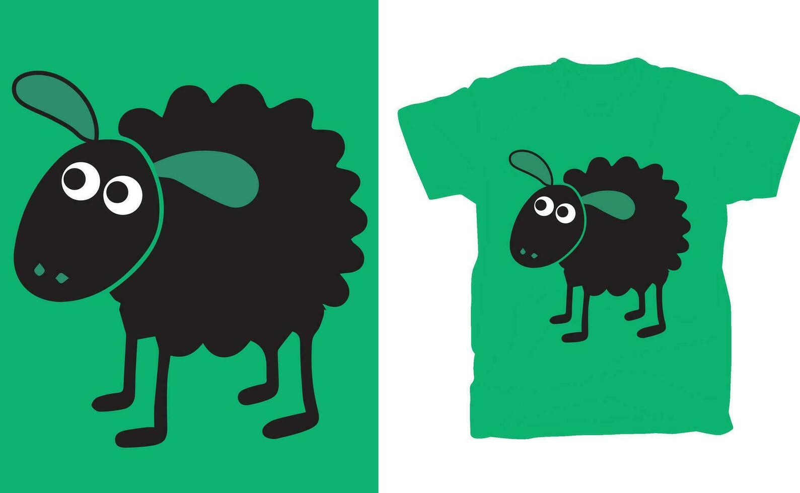 Black sheep  Vector design