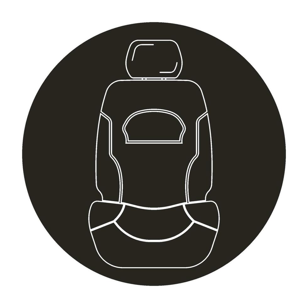 Car seat icon vector