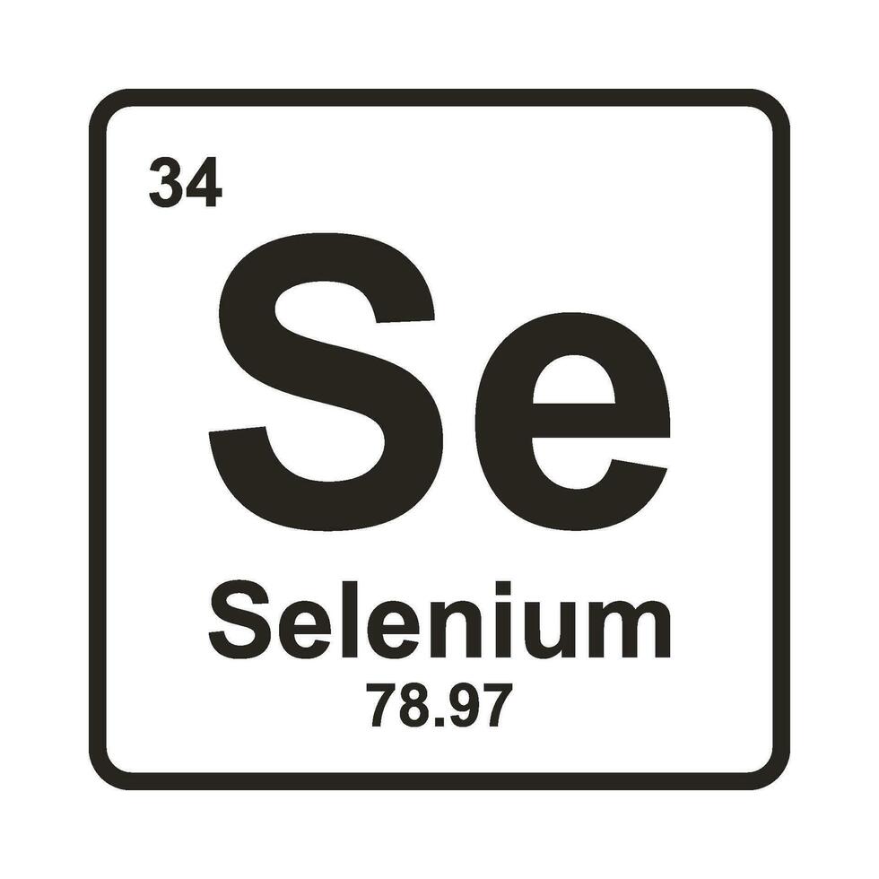 Selenium element icon vector