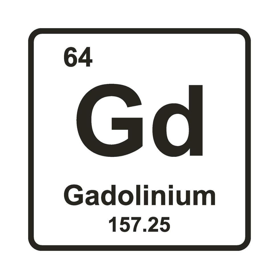 Gadolinium Element icon vector