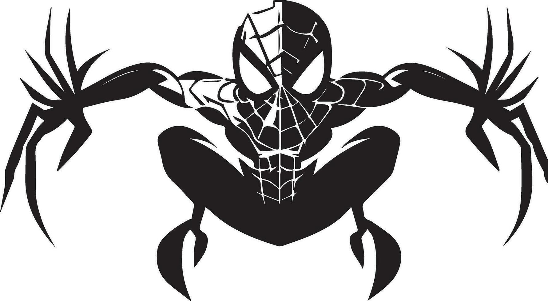 araña hombre vector tatuaje diseño ilustración