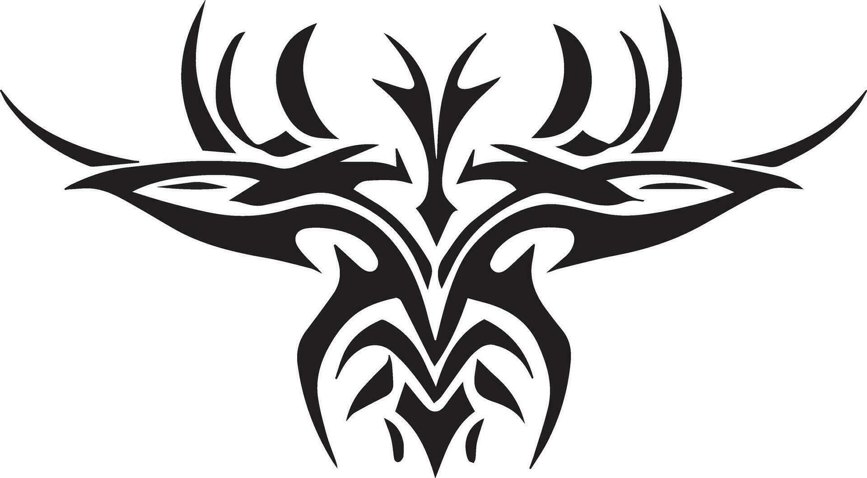 tribal tatuaje diseño vector ilustración negro color