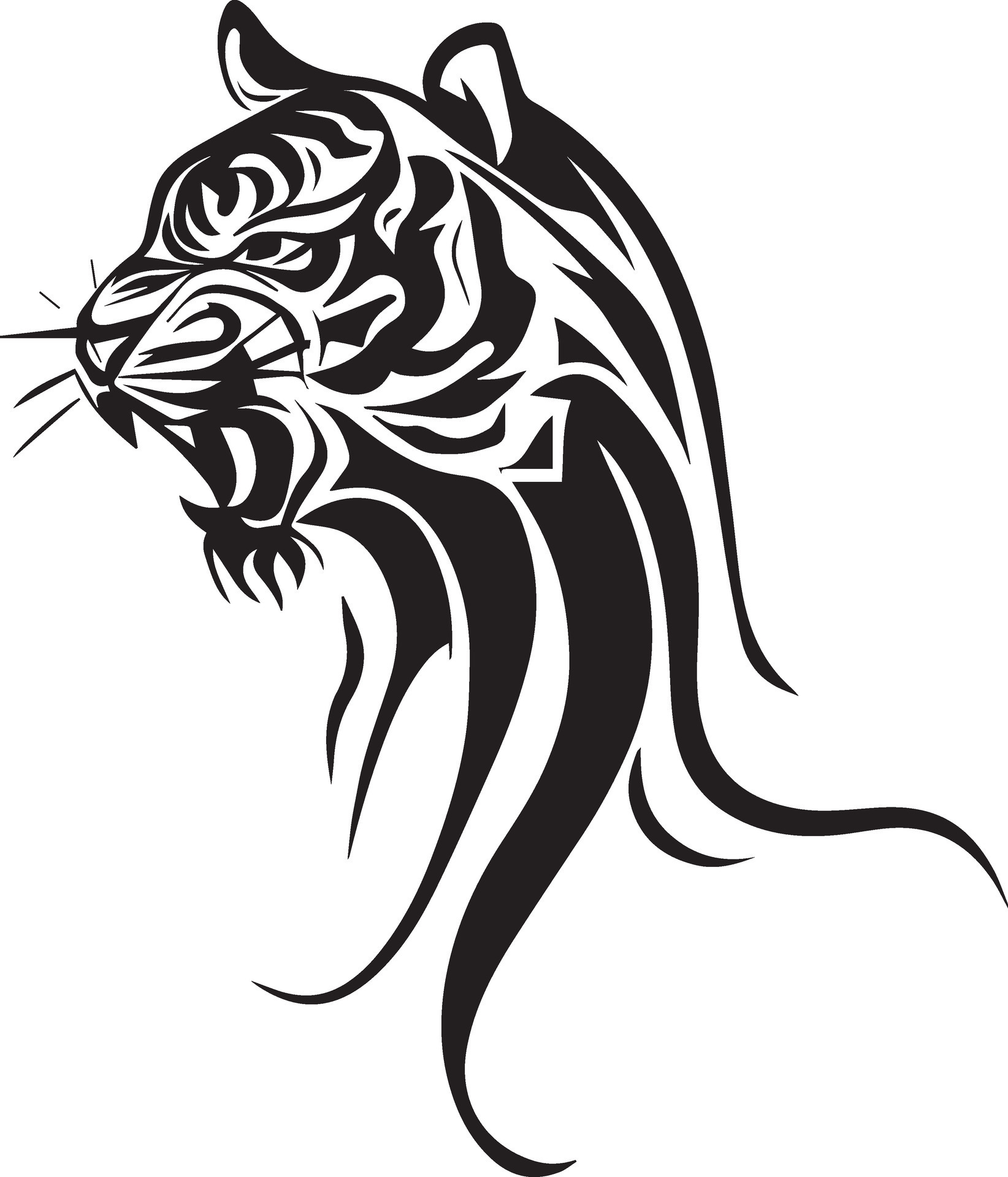 Tiger Face tattoo design vector illustration 26261607 Vector Art at Tiger Face tattoo design vector illustration 26261607 Vector Art at