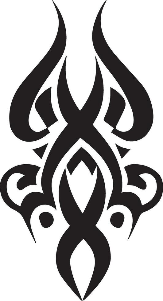 tribal tatuaje diseño vector ilustración negro color