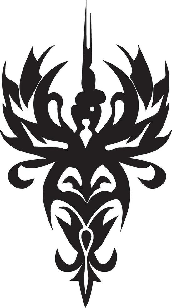 Tribal tattoo design vector illustration