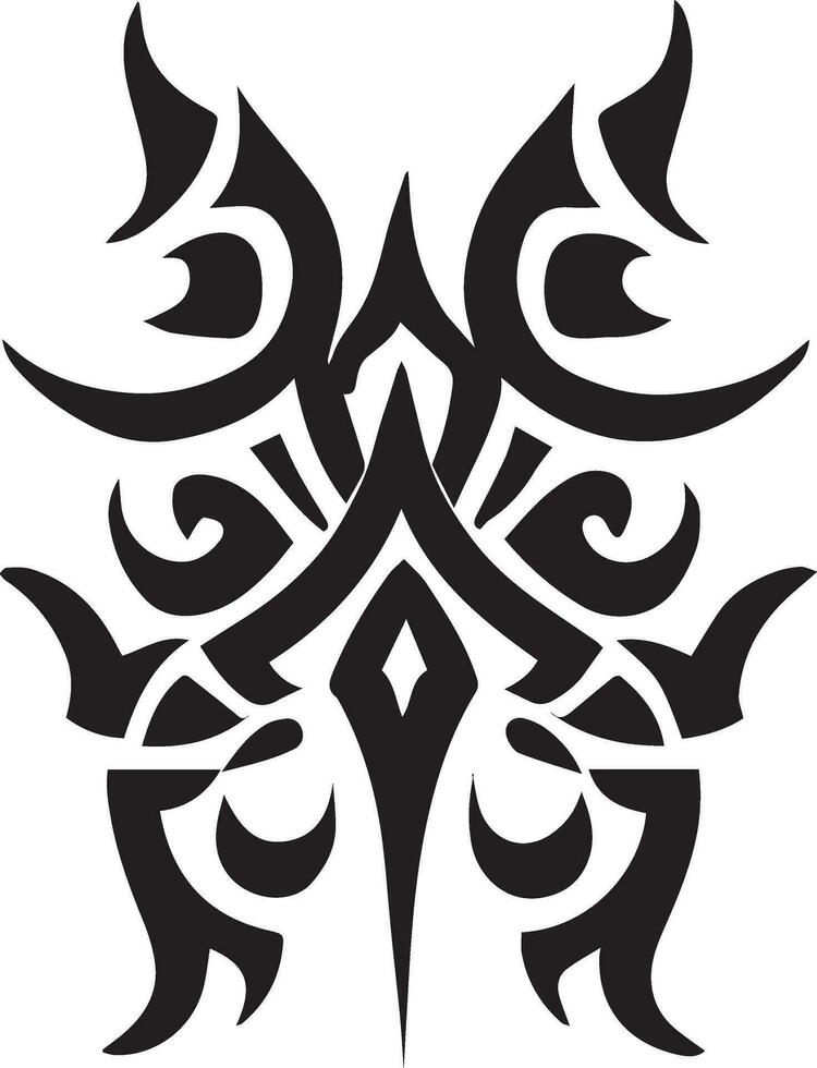 Tribal tattoo design illustration vector