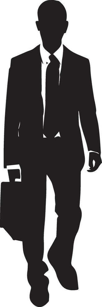 Business man vector silhouette illustration