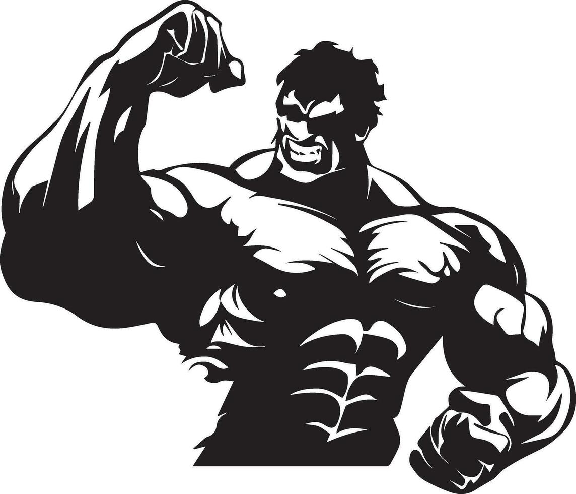 hulk vector tattoo design illustration