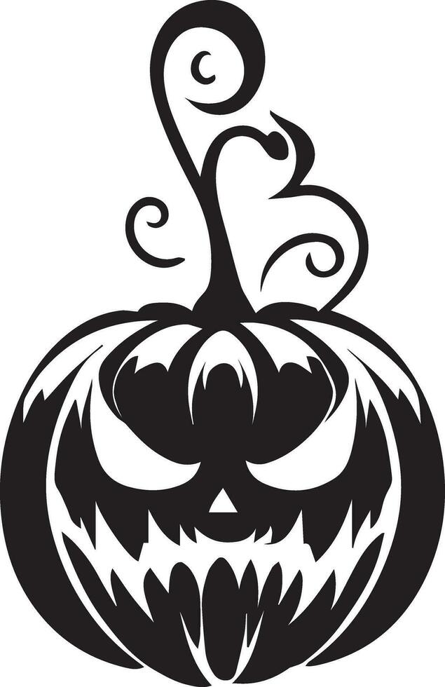 Halloween vector silhouette illustration black color