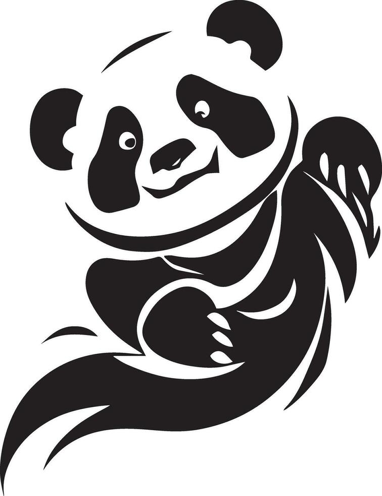 Kung fu panda vector tattoo design illustration