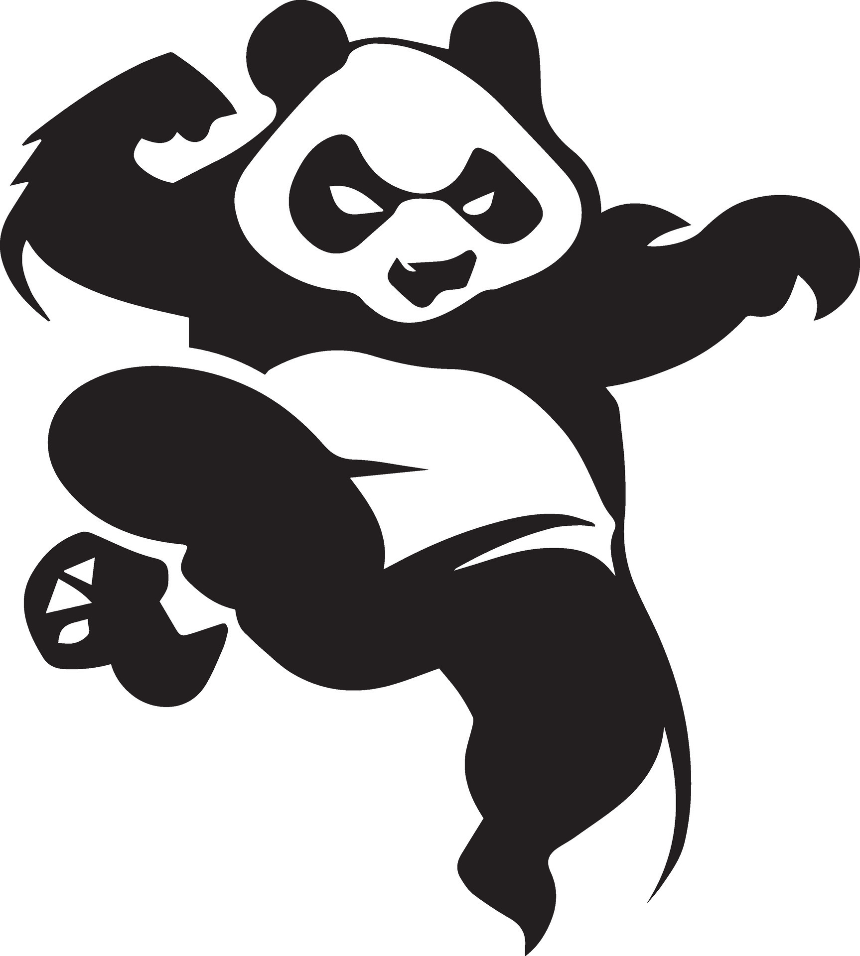Kung fu panda vector tattoo design illustration 26261716 Vector Art at