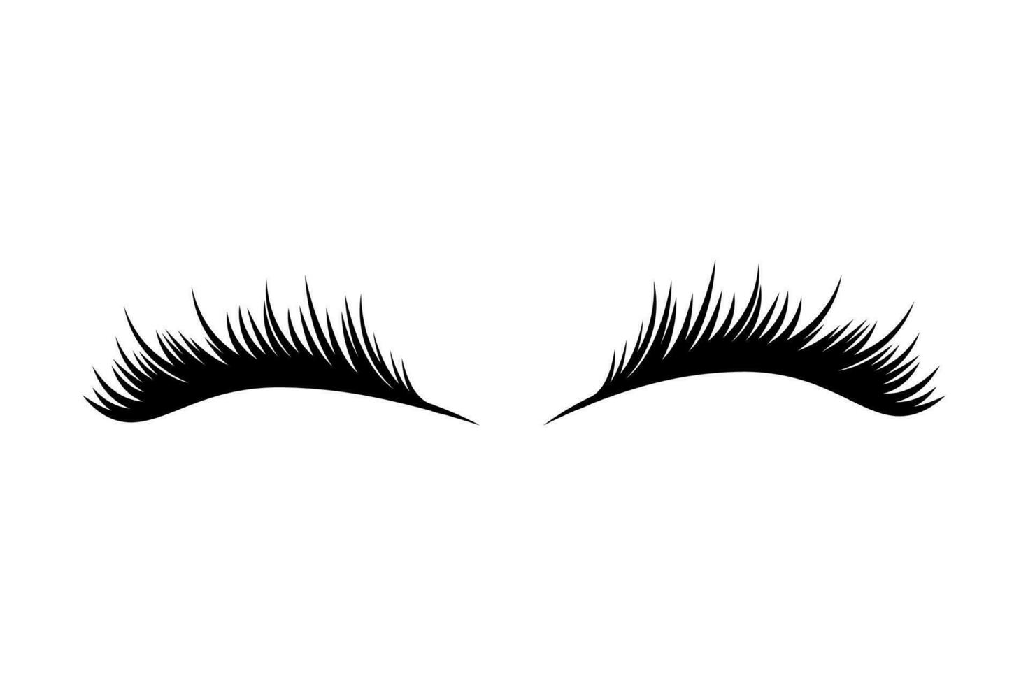 Eyelashes vector isolated on white background. 26261829 Vector Art at ...