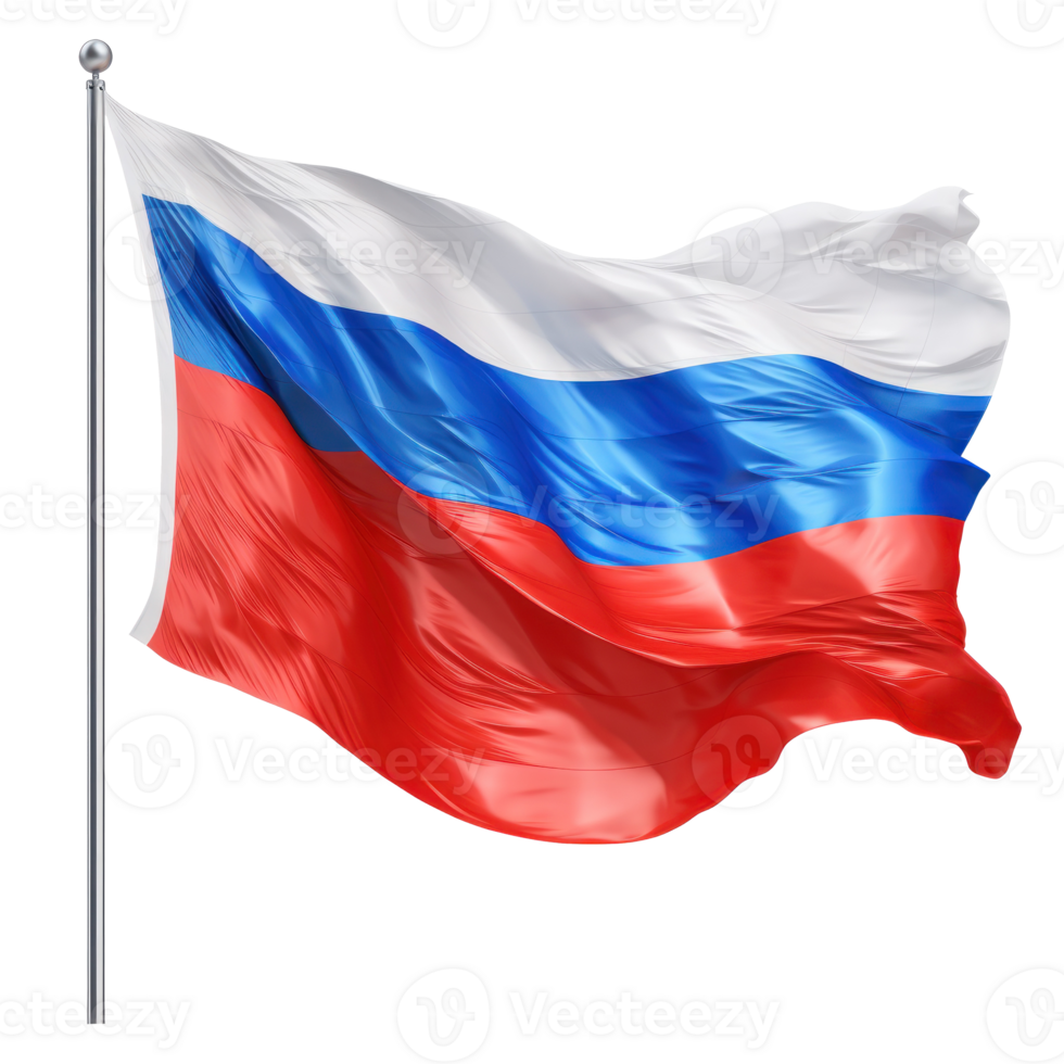 Russland Flagge isoliert. Illustration ai generativ png