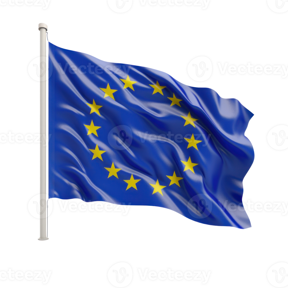 EU Flagge isoliert. Illustration ai generativ png