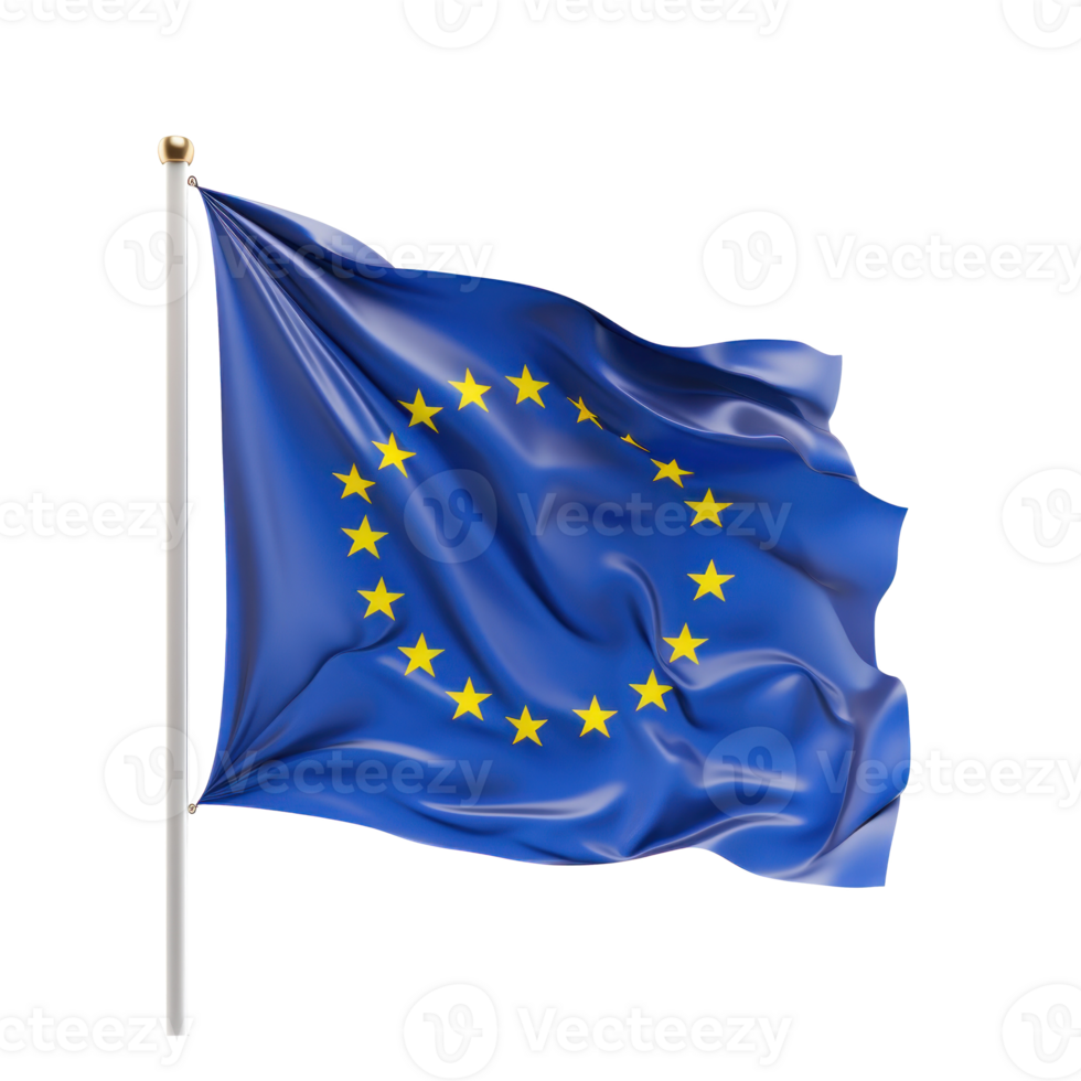 EU flag isolated. Illustration png