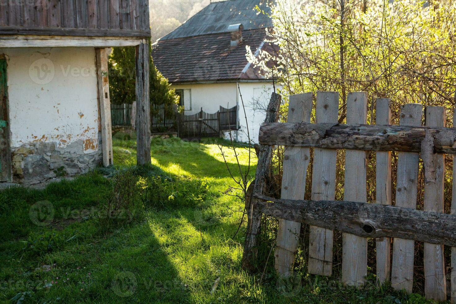Rosia Montana, a beautiful old village in Transylvania. The first mining town in Romania that started extracting gold, iron, copper. photo
