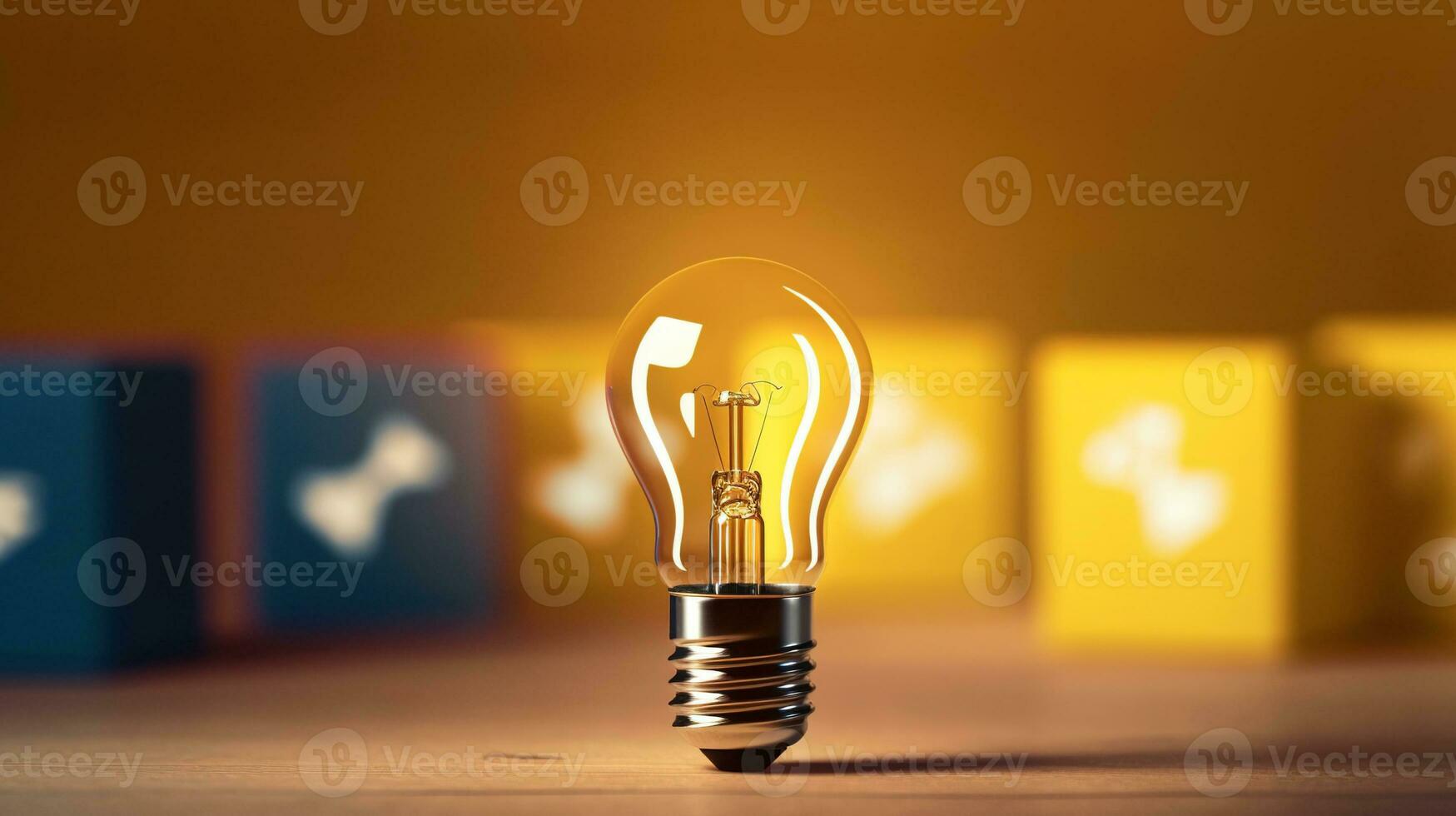 Light bulb in the dark. Lightbulb for creative leadership  concept. AI Generated photo