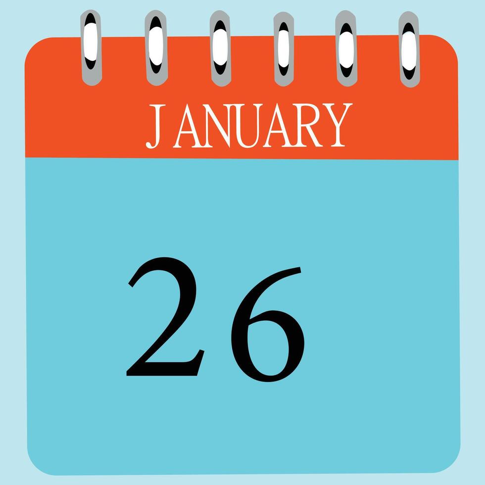 January 26 Calendar Daily Icon Date Month 26263775 Vector Art At january-26-calendar-daily-icon-date-month-26263775-vector-art-at