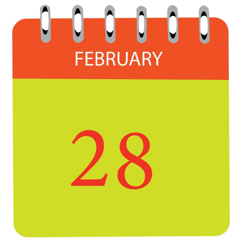 February 28 Calendar Daily Icon Date Month 26263779 Vector Art At february-28-calendar-daily-icon-date-month-26263779-vector-art-at