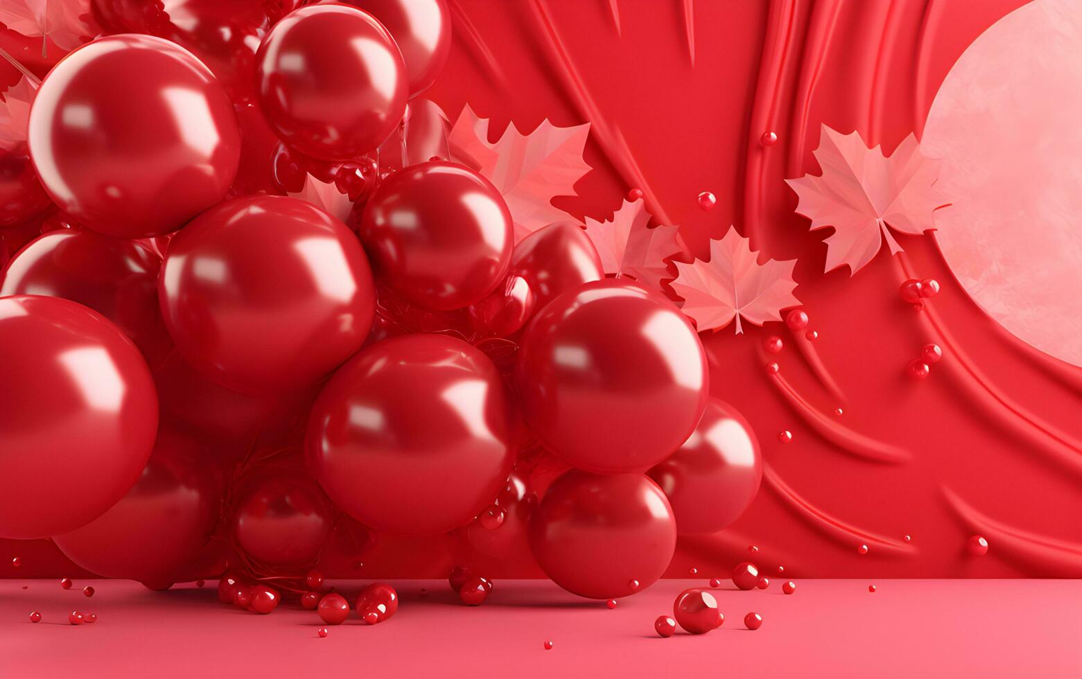 Happy canada day background. Generative AI photo