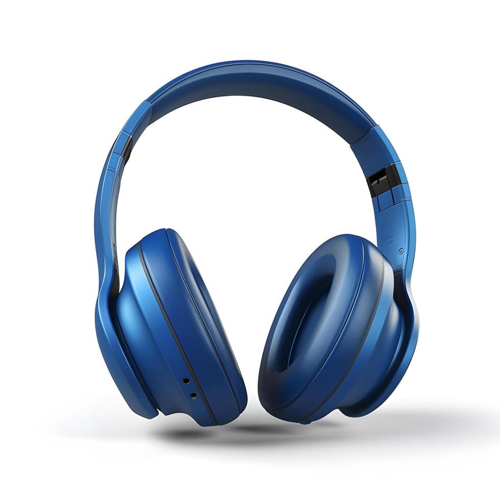 Blue headphone isolated. Generative AI 26263921 Stock Photo at Vecteezy