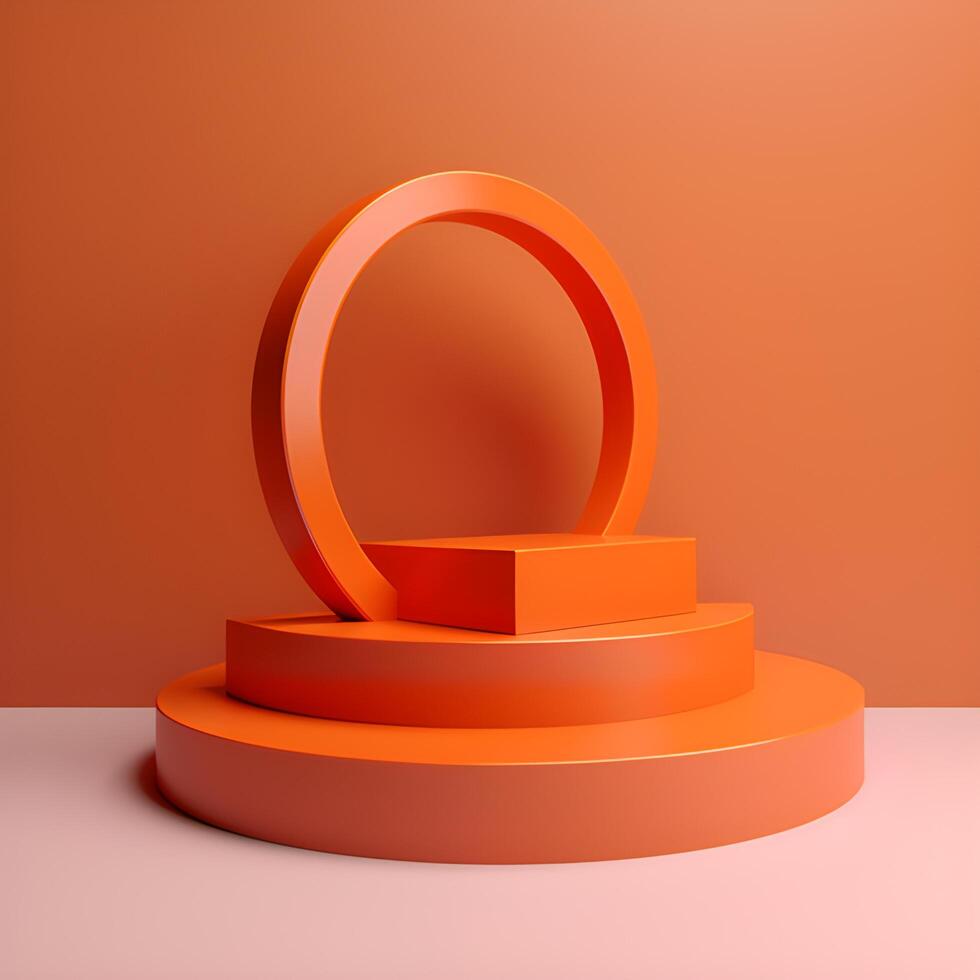 Product Display minimal style with plane Background. photo