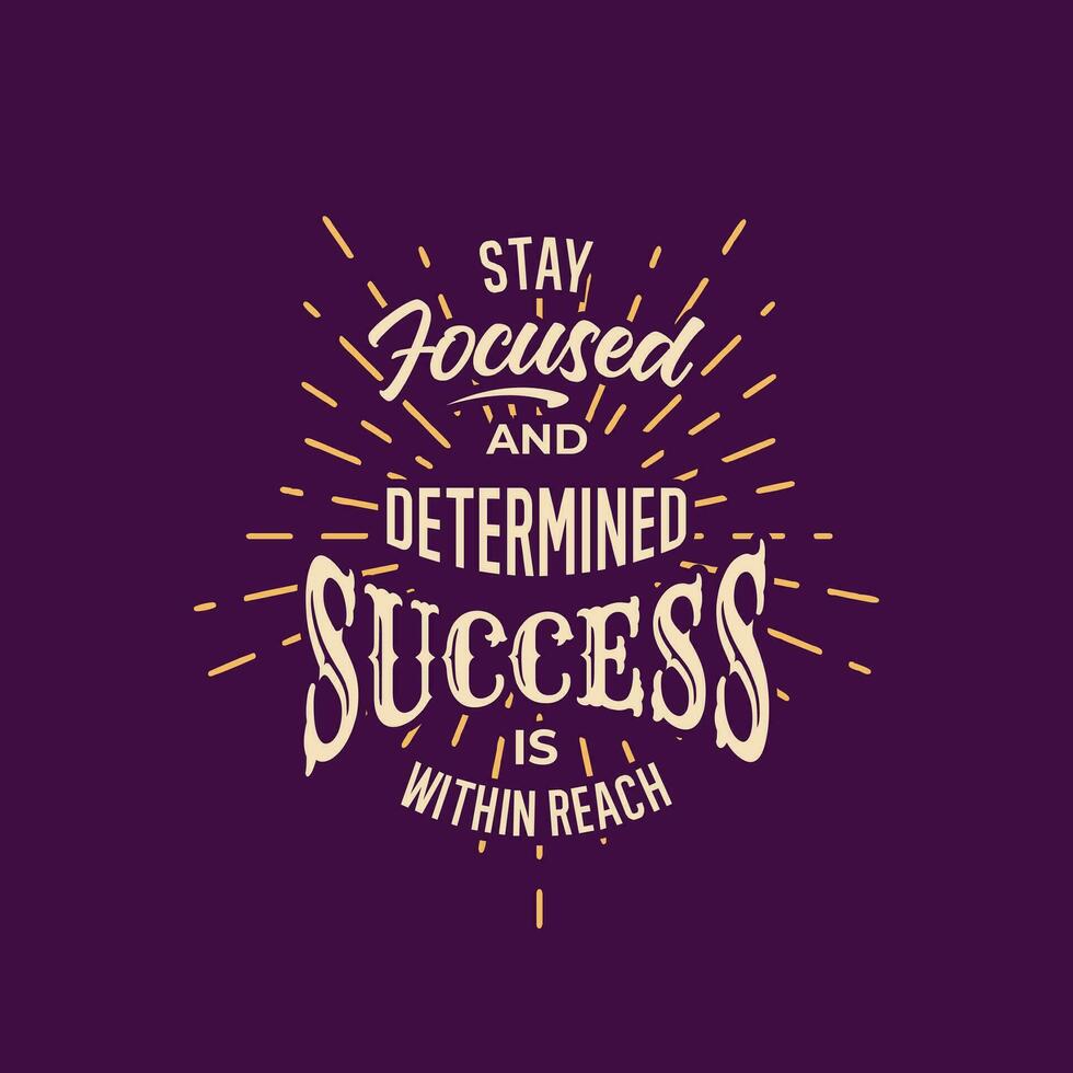 Vector Motivation Lettering Hand Drawn Quote Greeting Card