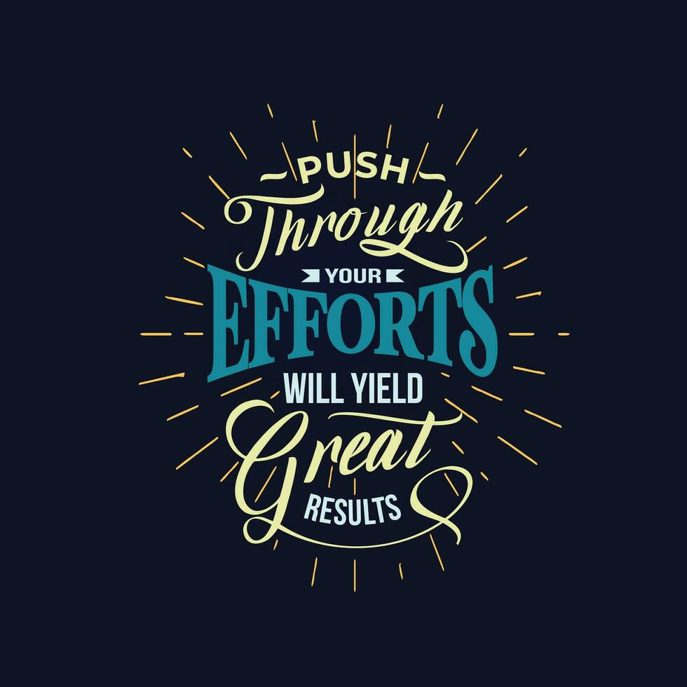 Vector Motivation Lettering Hand Drawn Quote Greeting Card