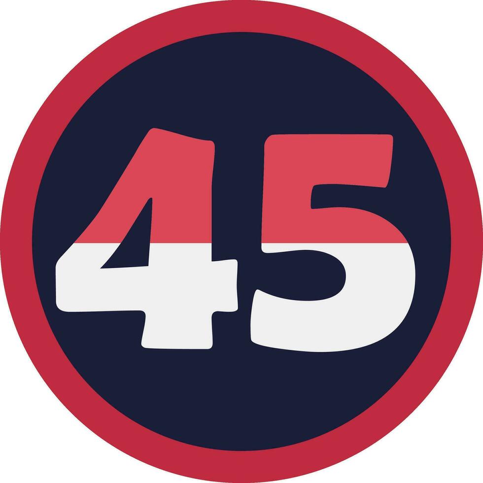Badge 45 Illustration 26264208 Vector Art at Vecteezy