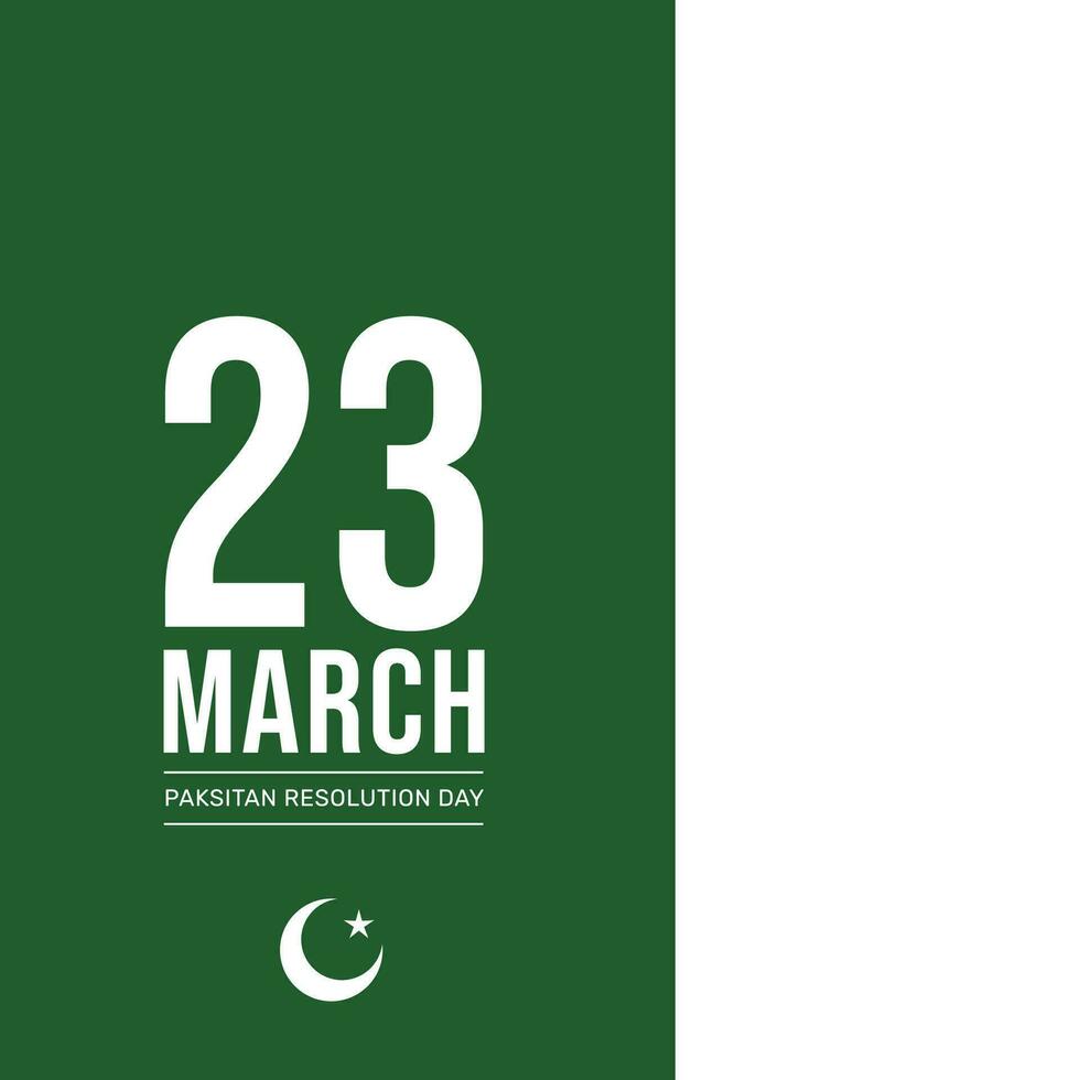 Pakistan Resolution Day Vector Template