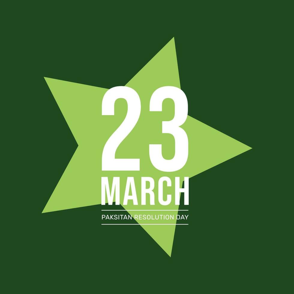 Pakistan Resolution Day Vector Template