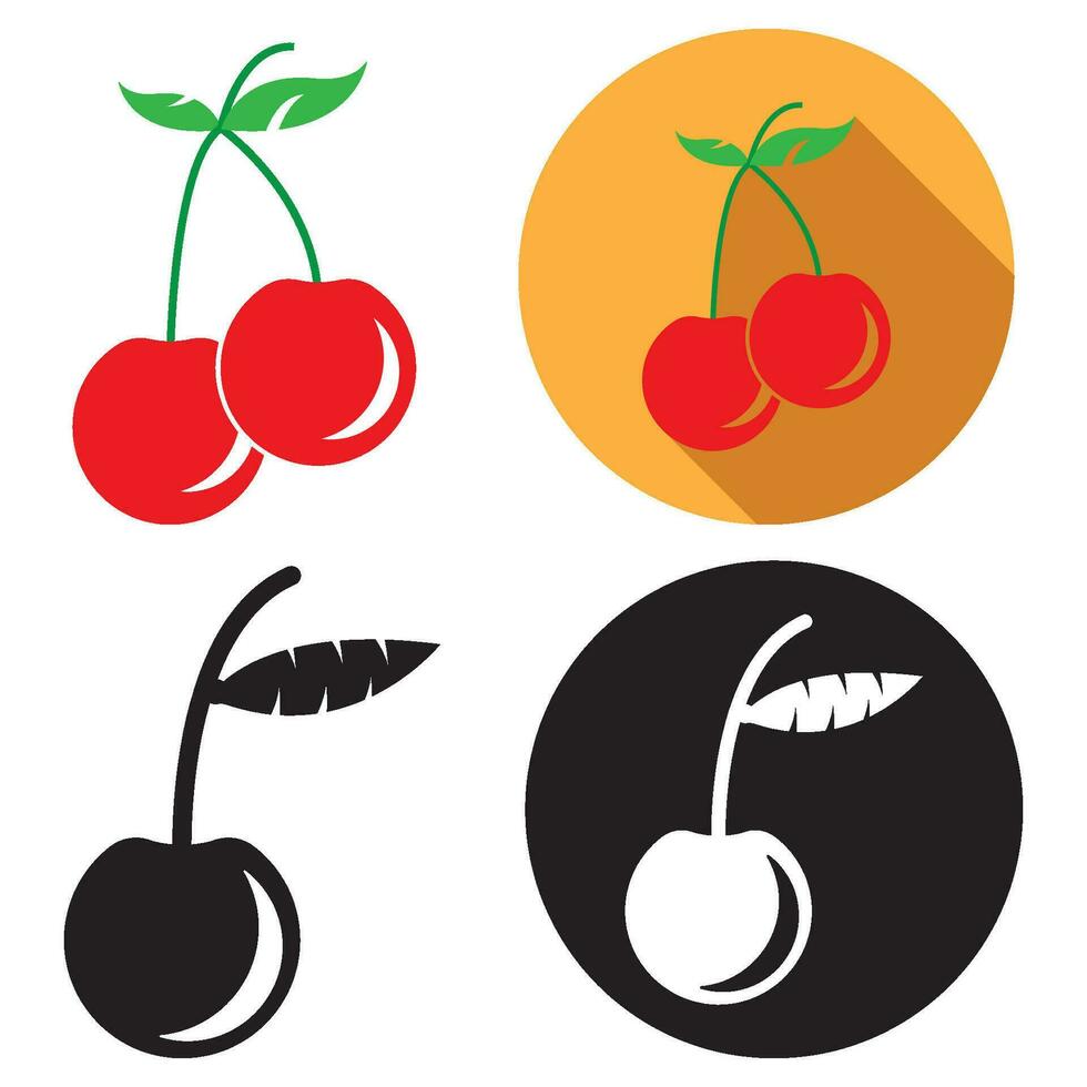 cherry icon vector