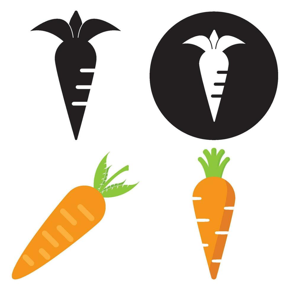 carrot icon vector