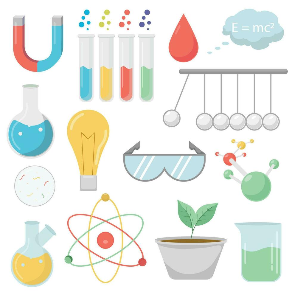 Vector set science collection