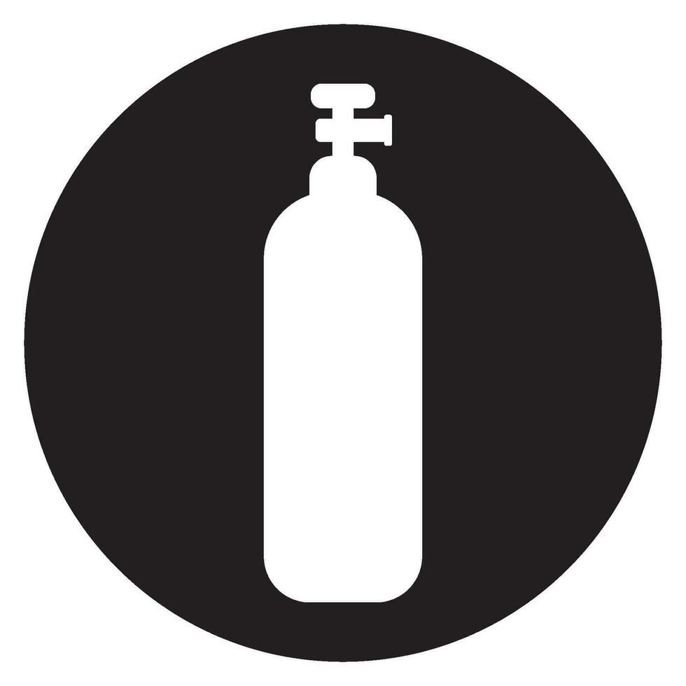 gas cylinder icon vector