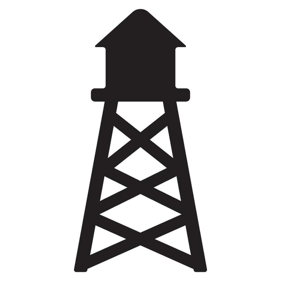 water tower icon vector