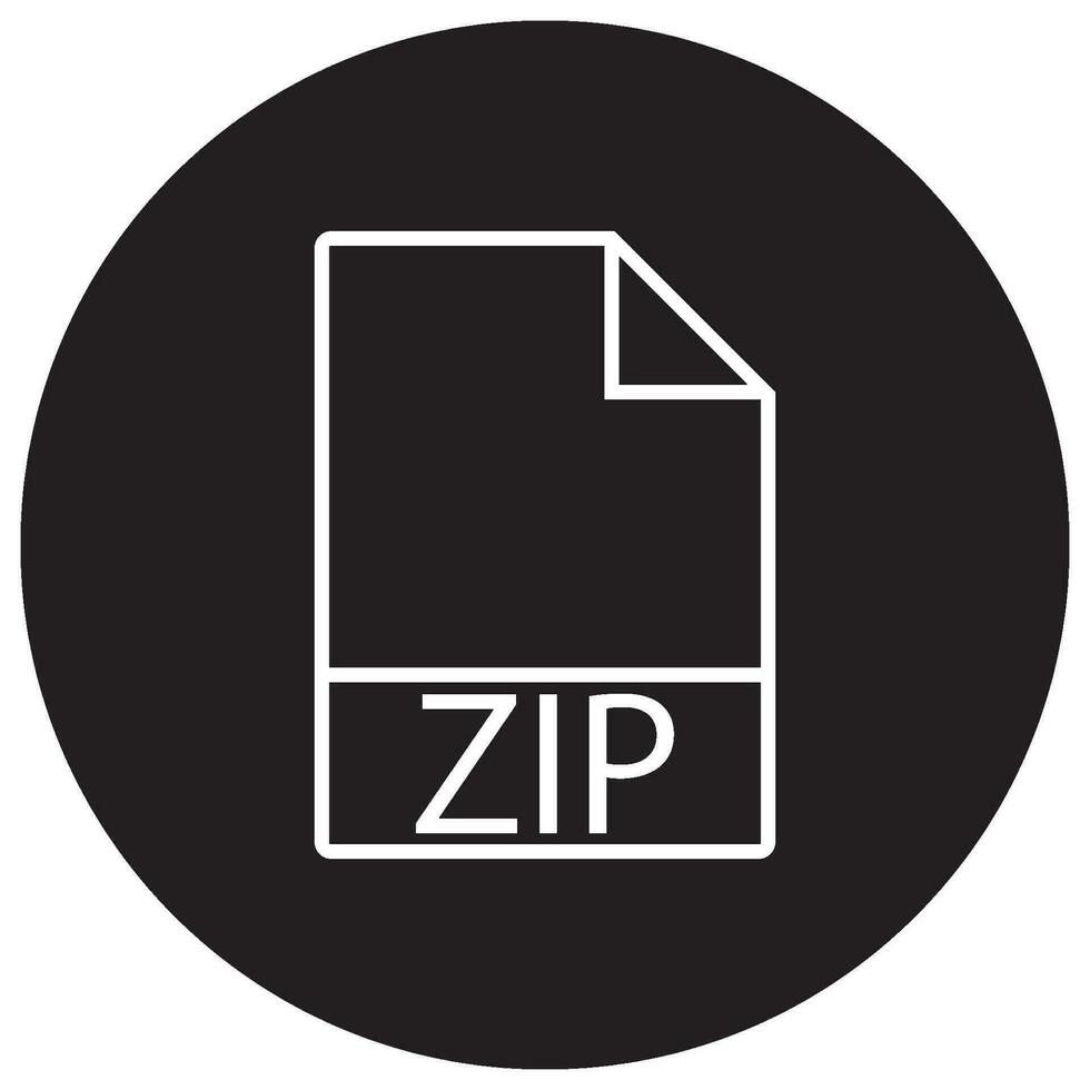 zip file icon vector