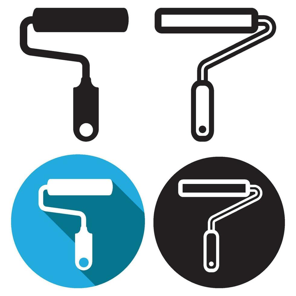 roller icon vector