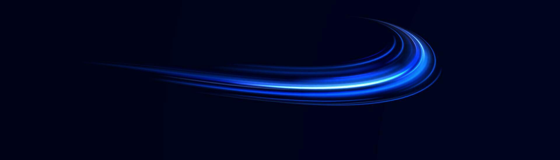 Light trail wave vector