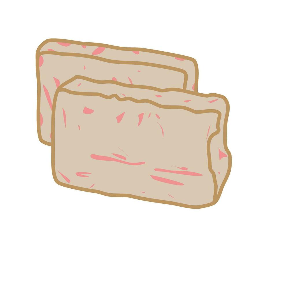 soap bar homemade natural vector illustration
