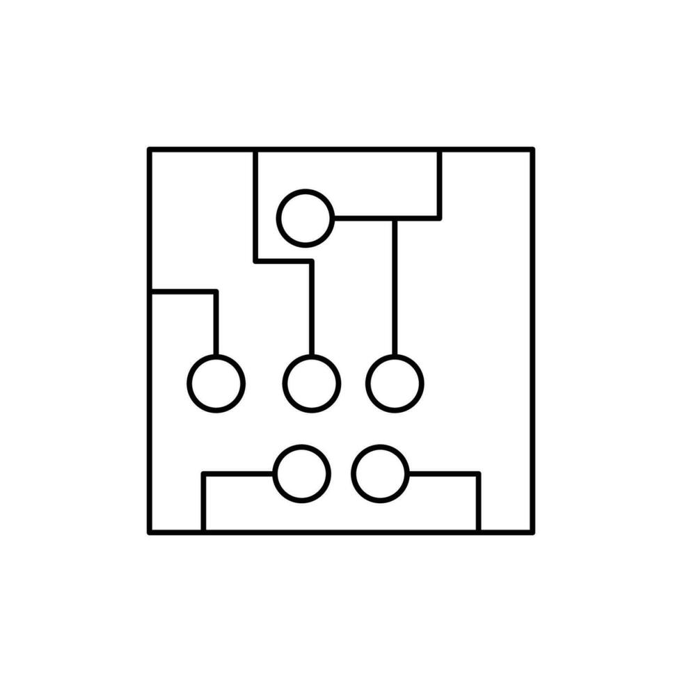 arrangement icon. outline icon vector