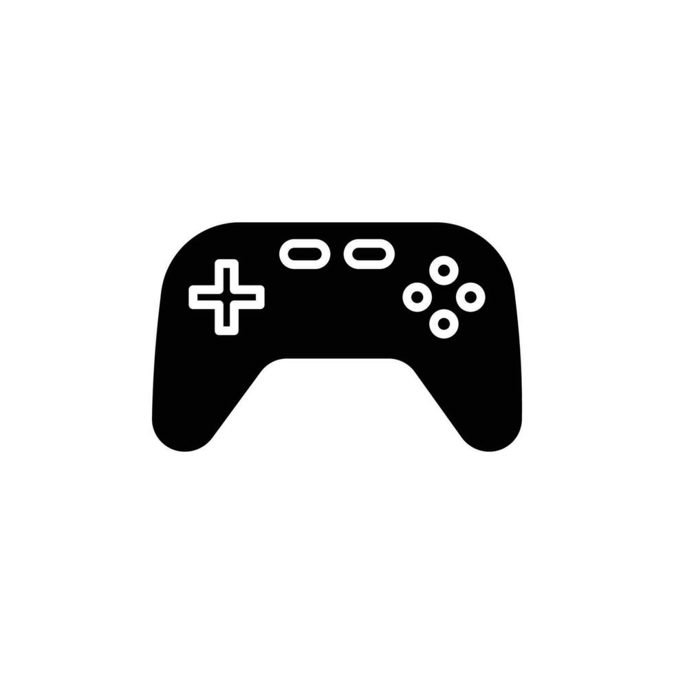 joystick icon. solid icon vector