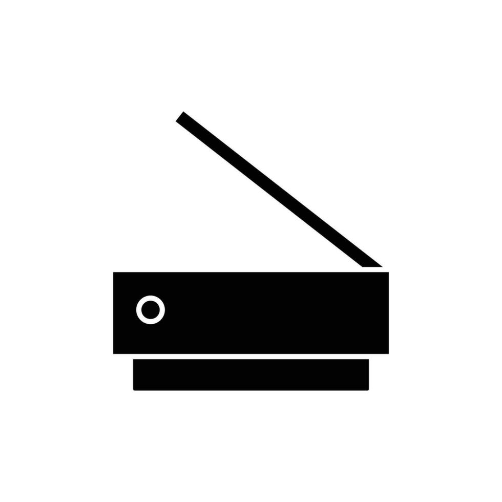 scanner icon. solid icon vector