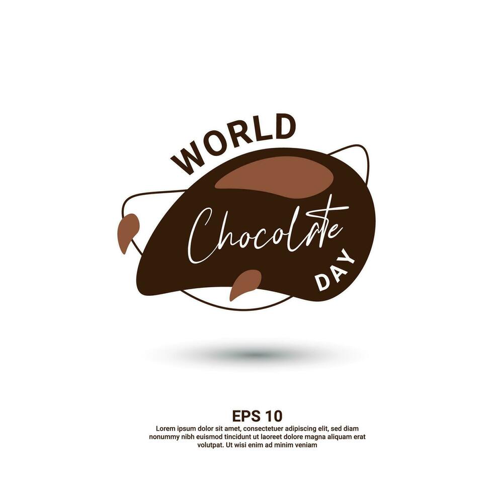 world chocolate day background, suitable for posters, social media posts, and others vector