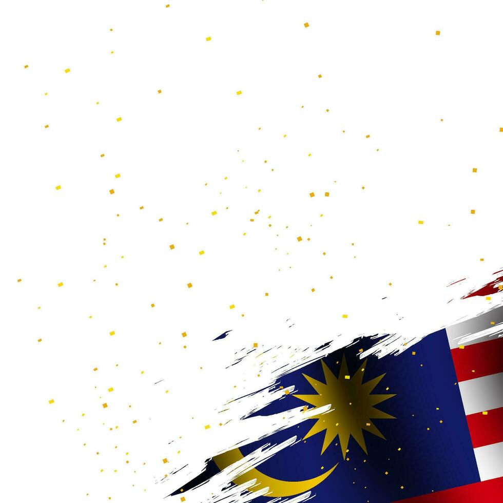 Malaysia independence day greeting design vector